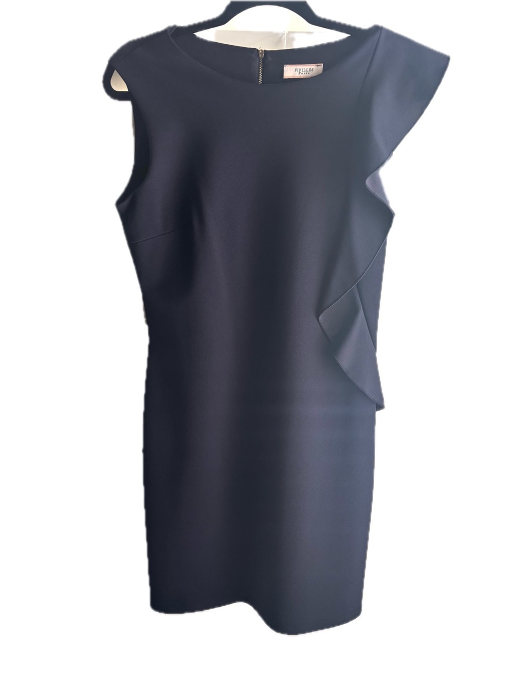 Fifelles Paris One-Shoulder Ruffle Midi Dress